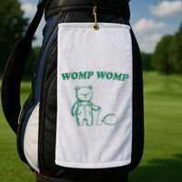Womp Womp Funny Meme Bear Golf Towel thumb 2