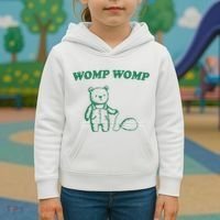 Womp Womp Funny Meme Bear Kids Hoodie thumb 3