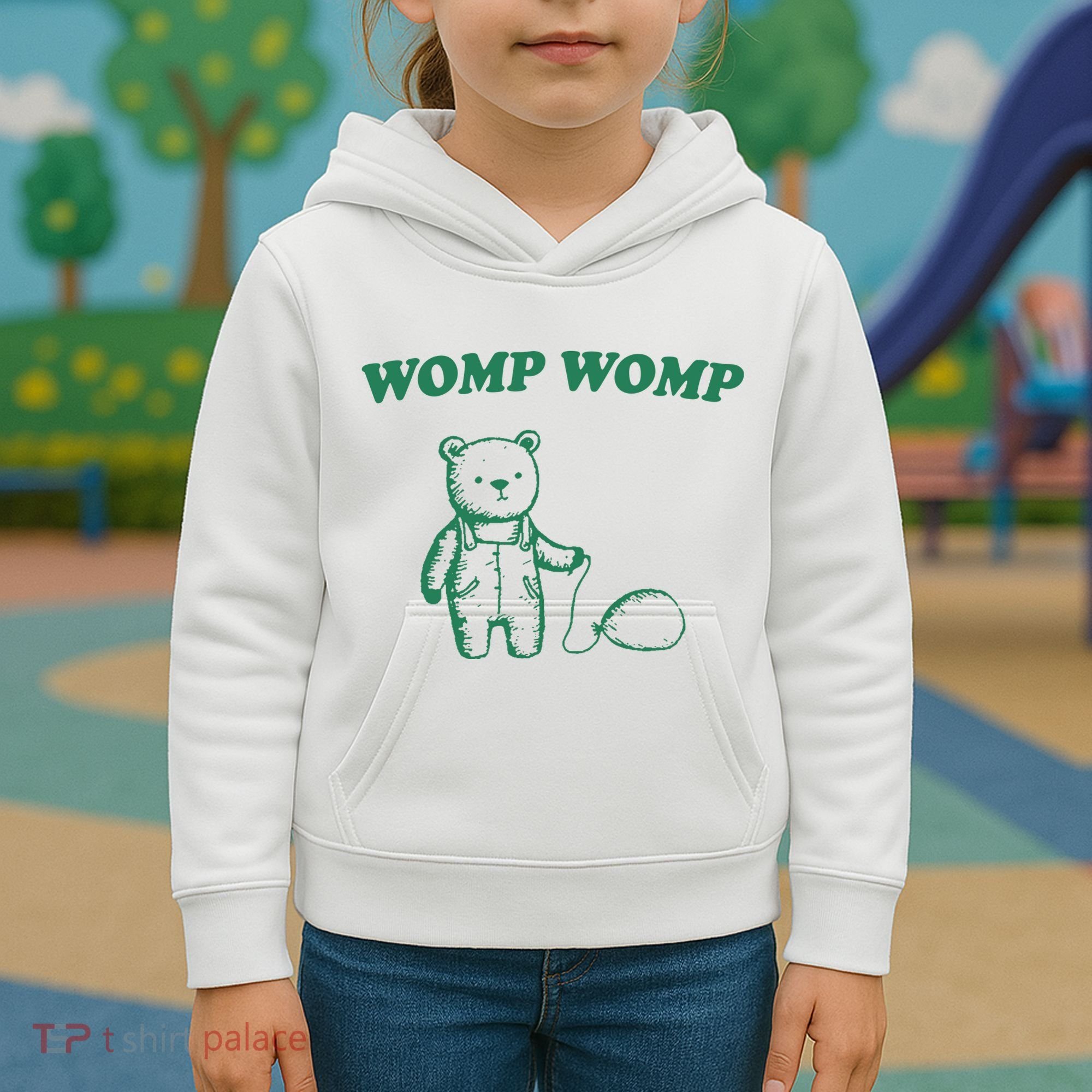 Womp Womp Funny Meme Bear Kids Hoodie