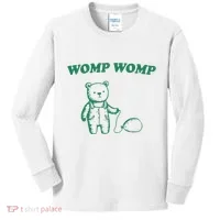 Womp Womp Funny Meme Bear Kids Long Sleeve Shirt thumb 0