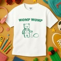 Womp Womp Funny Meme Bear Kids T-Shirt thumb 3