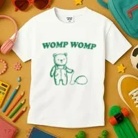 Womp Womp Funny Meme Bear Kids T-Shirt thumb 3
