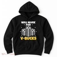 Will Work For Bucks V Gaming Gifts For Rpg Hoodie thumb 0