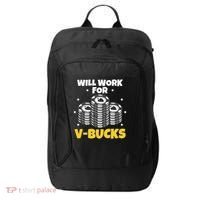 Will Work For Bucks V Gaming Gifts For Rpg City Backpack thumb 0