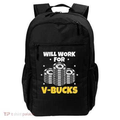Will Work For Bucks V Gaming Gifts For Rpg Backpack