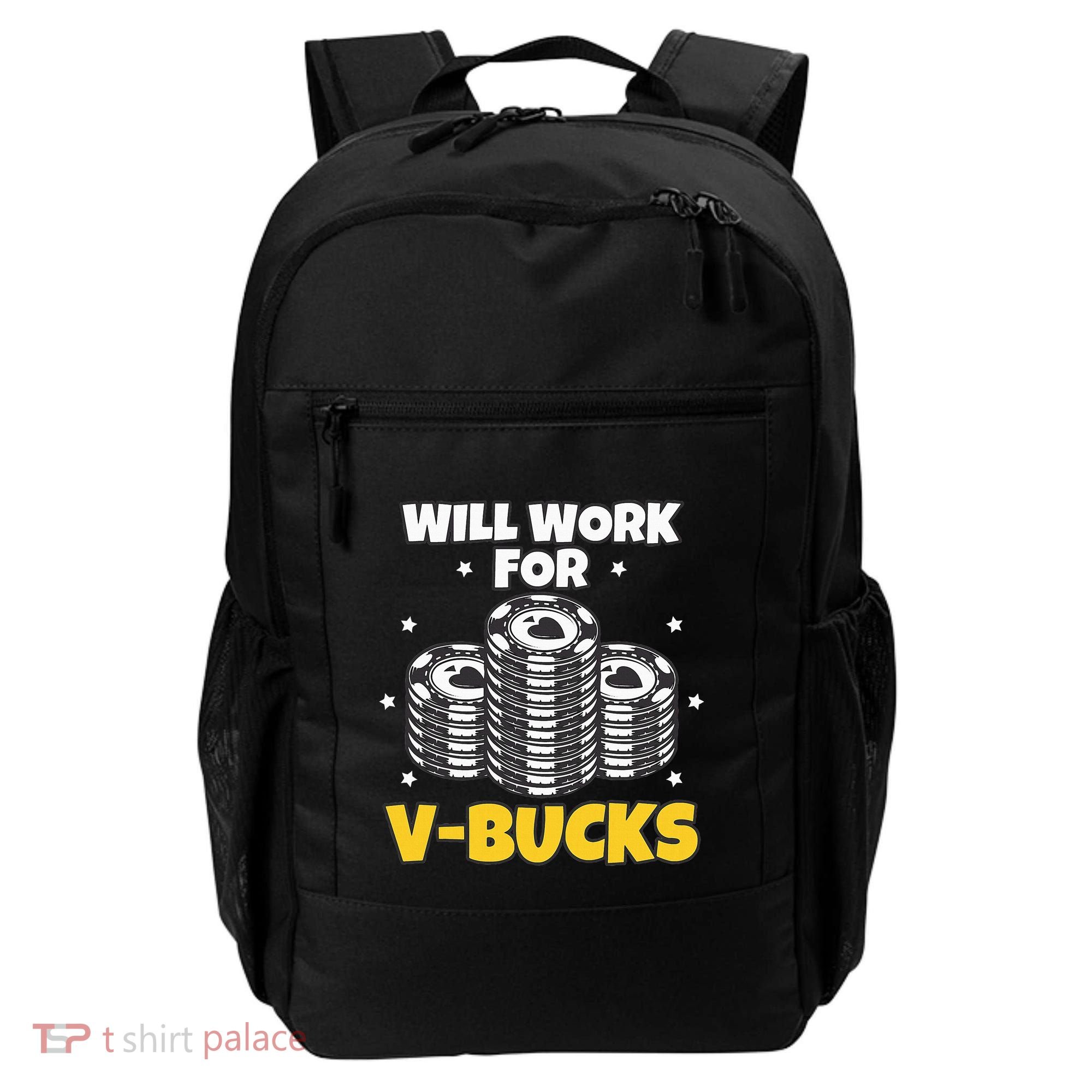 Will Work For Bucks V Gaming Gifts For Rpg Backpack