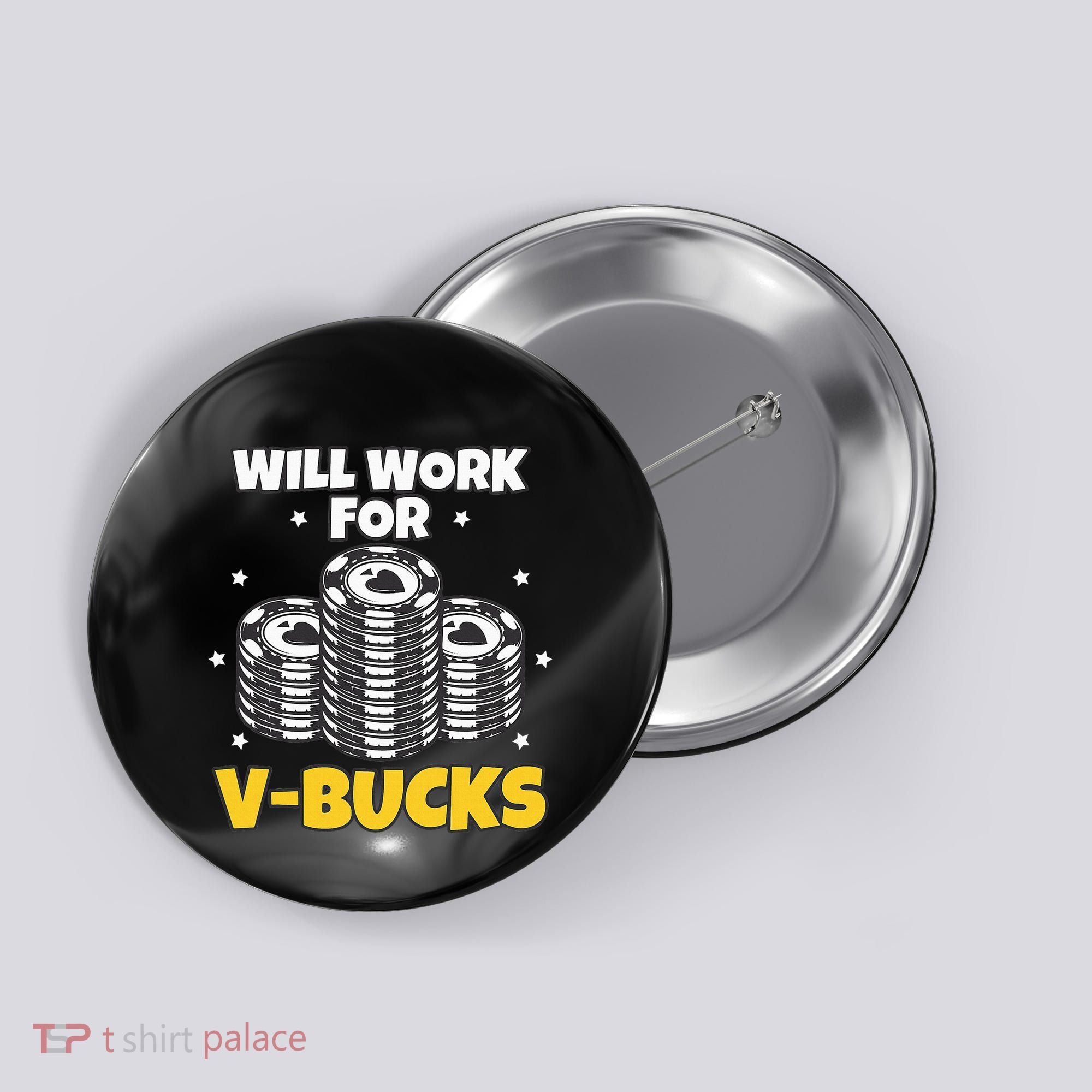 Will Work For Bucks V Gaming Gifts For Rpg Button