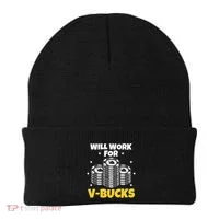 Will Work For Bucks V Gaming Gifts For Rpg Beanie thumb 0