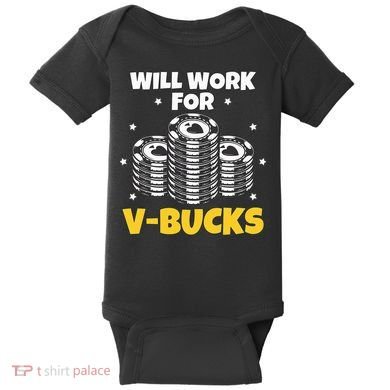 Will Work For Bucks V Gaming Gifts For Rpg Baby Bodysuit