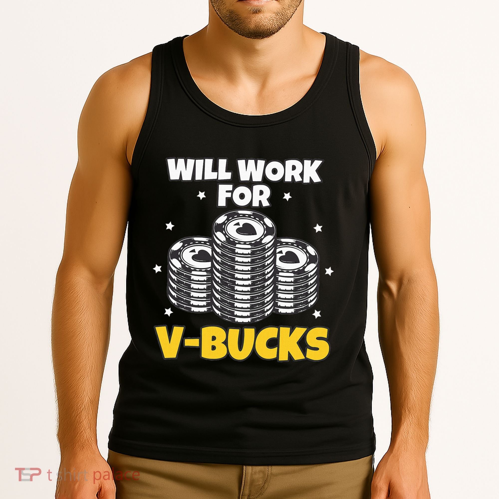 Will Work For Bucks V Gaming Gifts For Rpg Tank Top