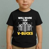 Will Work For Bucks V Gaming Gifts For Rpg Toddler T-Shirt thumb 2