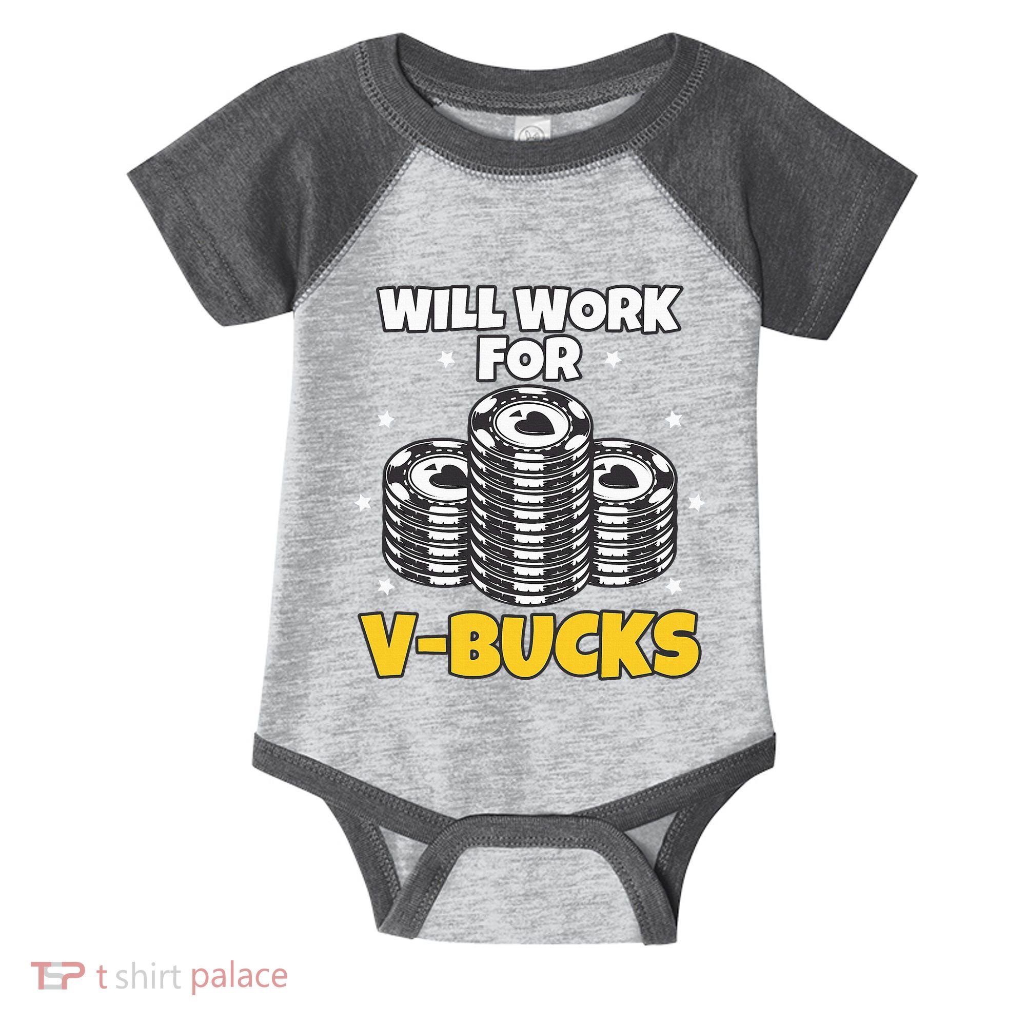 Will Work For Bucks V Gaming Gifts For Rpg Infant Baby Jersey Bodysuit