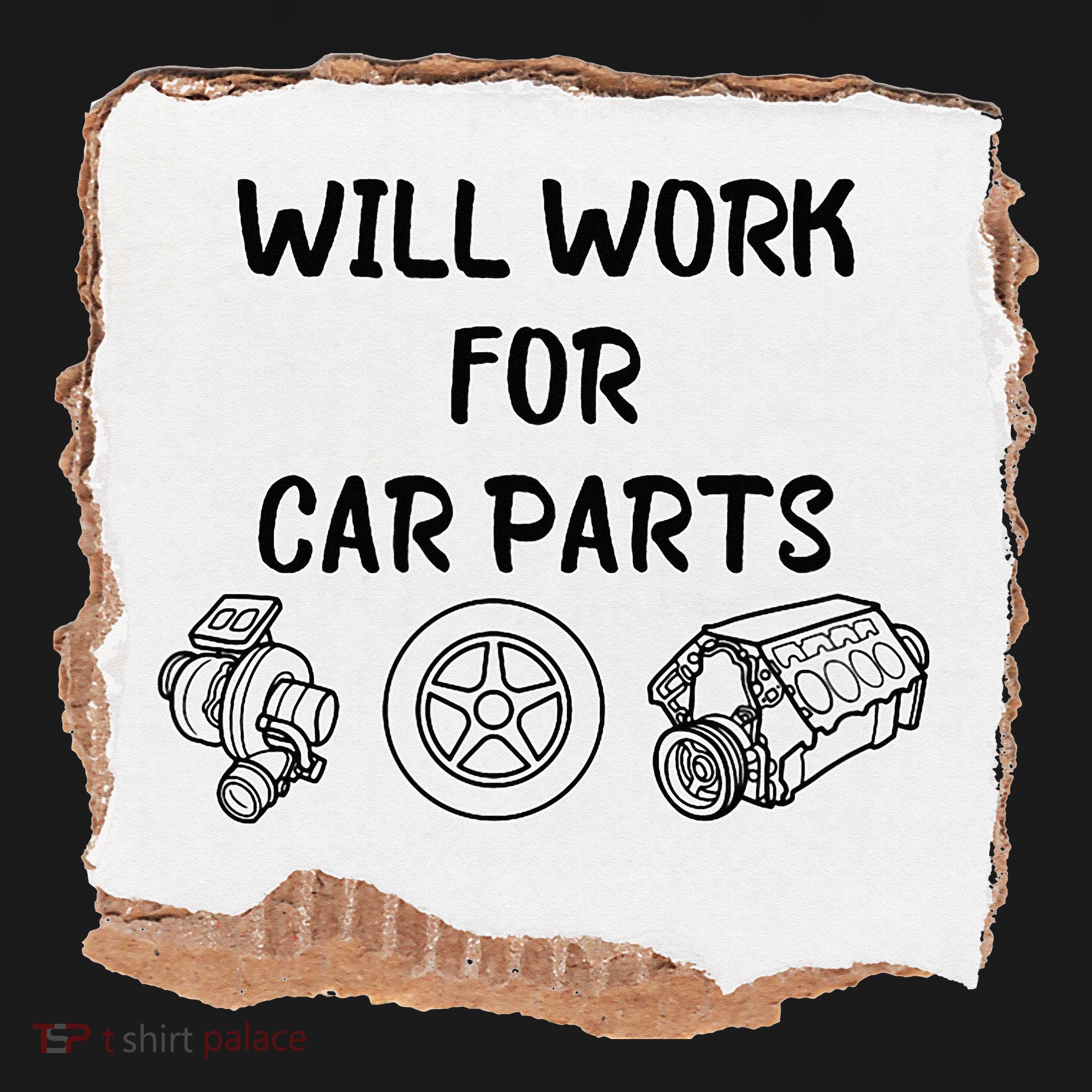 Will work for car parts car enthusiast muscle car Visor