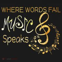 Where Words Fail Music Speaks Musical Music Notes Sweatshirt thumb 3