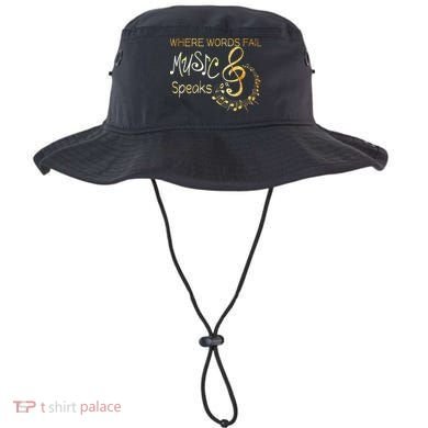 Where Words Fail Music Speaks Musical Music Notes Bucket Hat