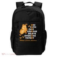 Warrior Win Faith Cure Ribbon Multiple Sclerosis Awareness Backpack thumb 0