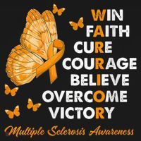 Warrior Win Faith Cure Ribbon Multiple Sclerosis Awareness Backpack thumb 2