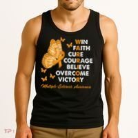 Warrior Win Faith Cure Ribbon Multiple Sclerosis Awareness Tank Top thumb 3