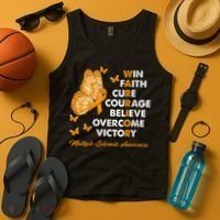 Warrior Win Faith Cure Ribbon Multiple Sclerosis Awareness Tank Top thumb 4