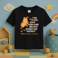 Warrior Win Faith Cure Ribbon Multiple Sclerosis Awareness Toddler T-Shirt thumb 3
