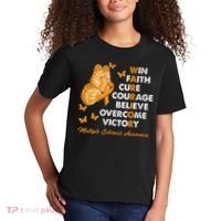Warrior Win Faith Cure Ribbon Multiple Sclerosis Awareness Kids T-Shirt thumb 2