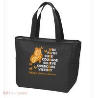 Warrior Win Faith Cure Ribbon Multiple Sclerosis Awareness Tote Bag thumb 3