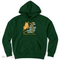 Warrior Win Faith Cure Ribbon Multiple Sclerosis Awareness Hoodie thumb 0