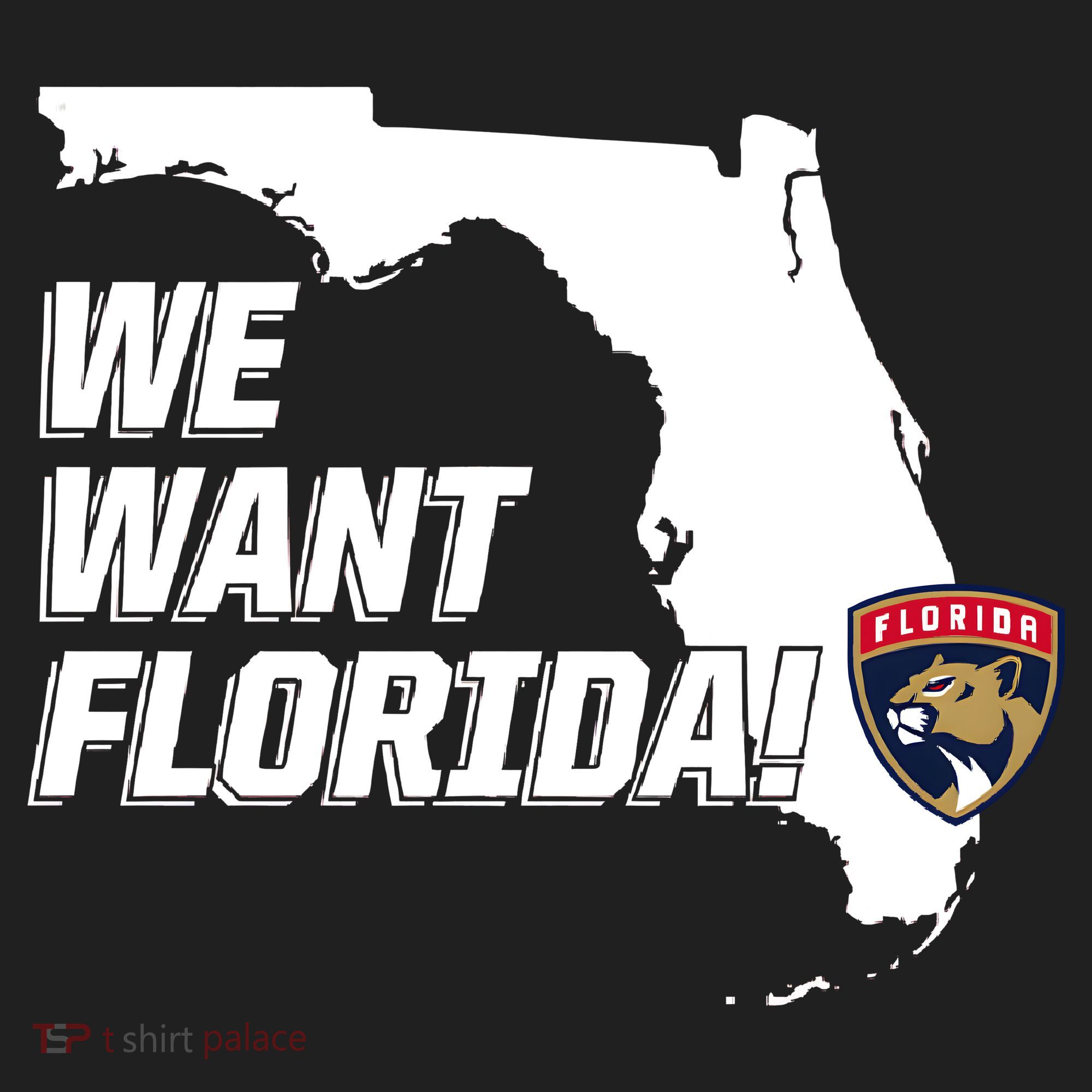We Want Florida Golf Towel