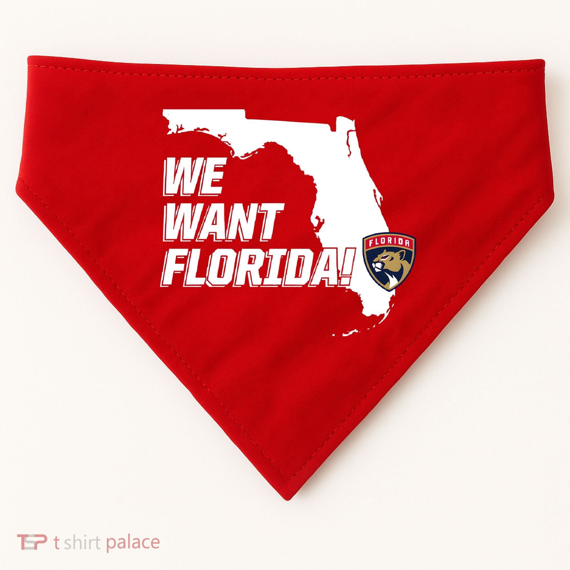 We Want Florida USA-Made Doggie Bandana