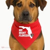 We Want Florida USA-Made Doggie Bandana thumb 1