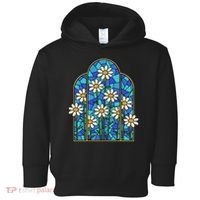 White Wildflower Flower Mosaic Church Window Toddler Hoodie thumb 0