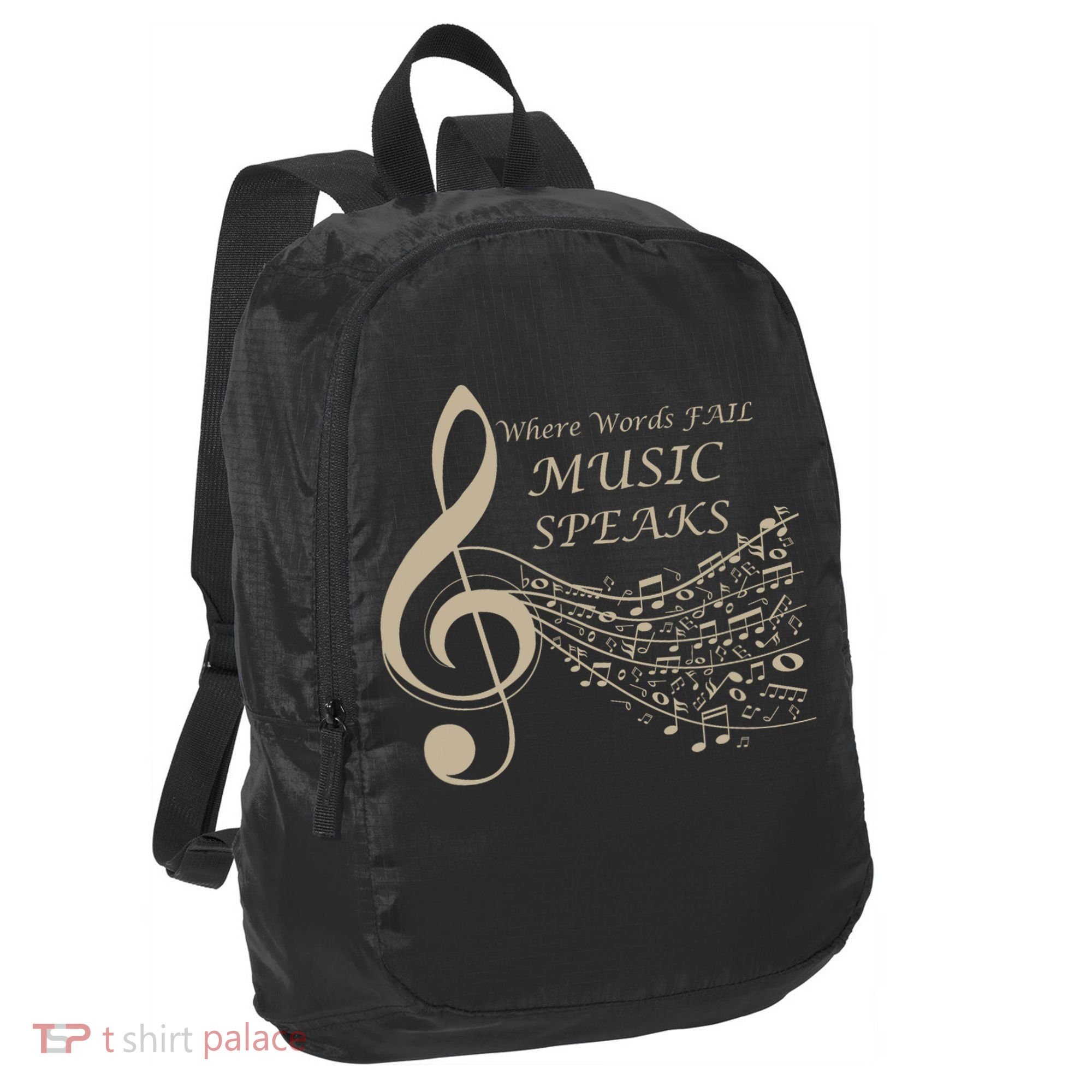 Where Words Fail Music Speaks Musical Music Notes Port Authority Crush Ripstop Backpack