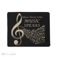 Where Words Fail Music Speaks Musical Music Notes Mousepad thumb 0
