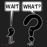 Wait What Funny Grammar Questioning Punctuation Women's Sweatshirt thumb 2