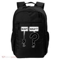 Wait What Funny Grammar Questioning Punctuation Backpack thumb 0