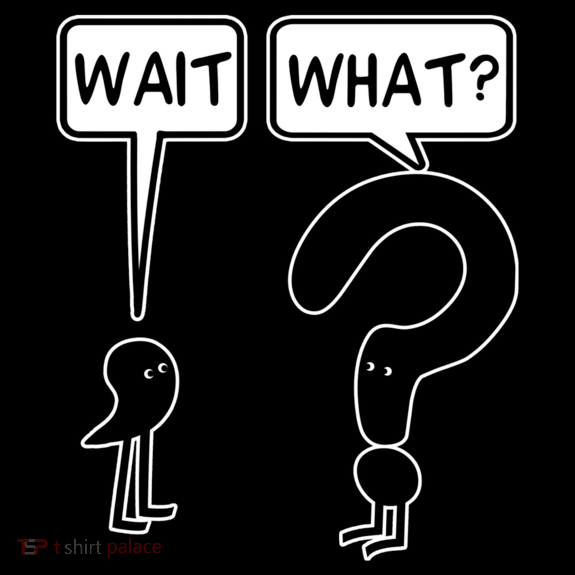 Wait What Funny Grammar Questioning Punctuation Bucket Hat