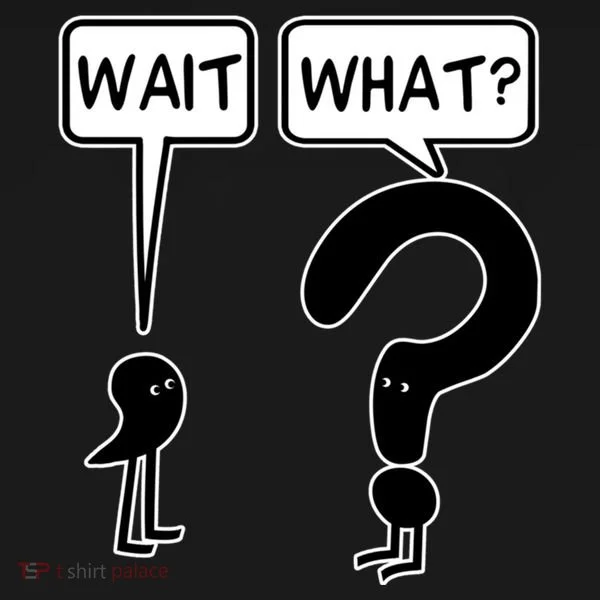 Wait What Funny Grammar Questioning Punctuation Bucket Hat
