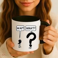 Wait What Funny Grammar Questioning Punctuation Coffee Mug thumb 3