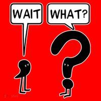 Wait What Funny Grammar Questioning Punctuation Santa Hat thumb 1