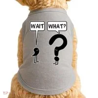 Wait What Funny Grammar Questioning Punctuation Doggie Tank thumb 0
