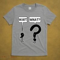 Wait What Funny Grammar Questioning Punctuation T-Shirt thumb 5