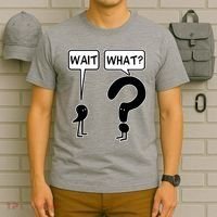Wait What Funny Grammar Questioning Punctuation T-Shirt thumb 6