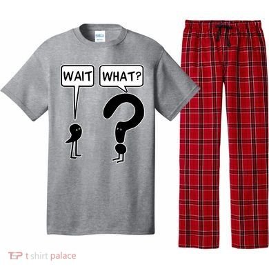 Wait What Funny Grammar Questioning Punctuation Pajama Set