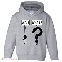 Wait What Funny Grammar Questioning Punctuation Toddler Hoodie thumb 0