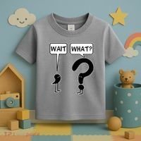 Wait What Funny Grammar Questioning Punctuation Toddler T-Shirt thumb 3