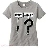 Wait What Funny Grammar Questioning Punctuation Women's T-Shirt thumb 0