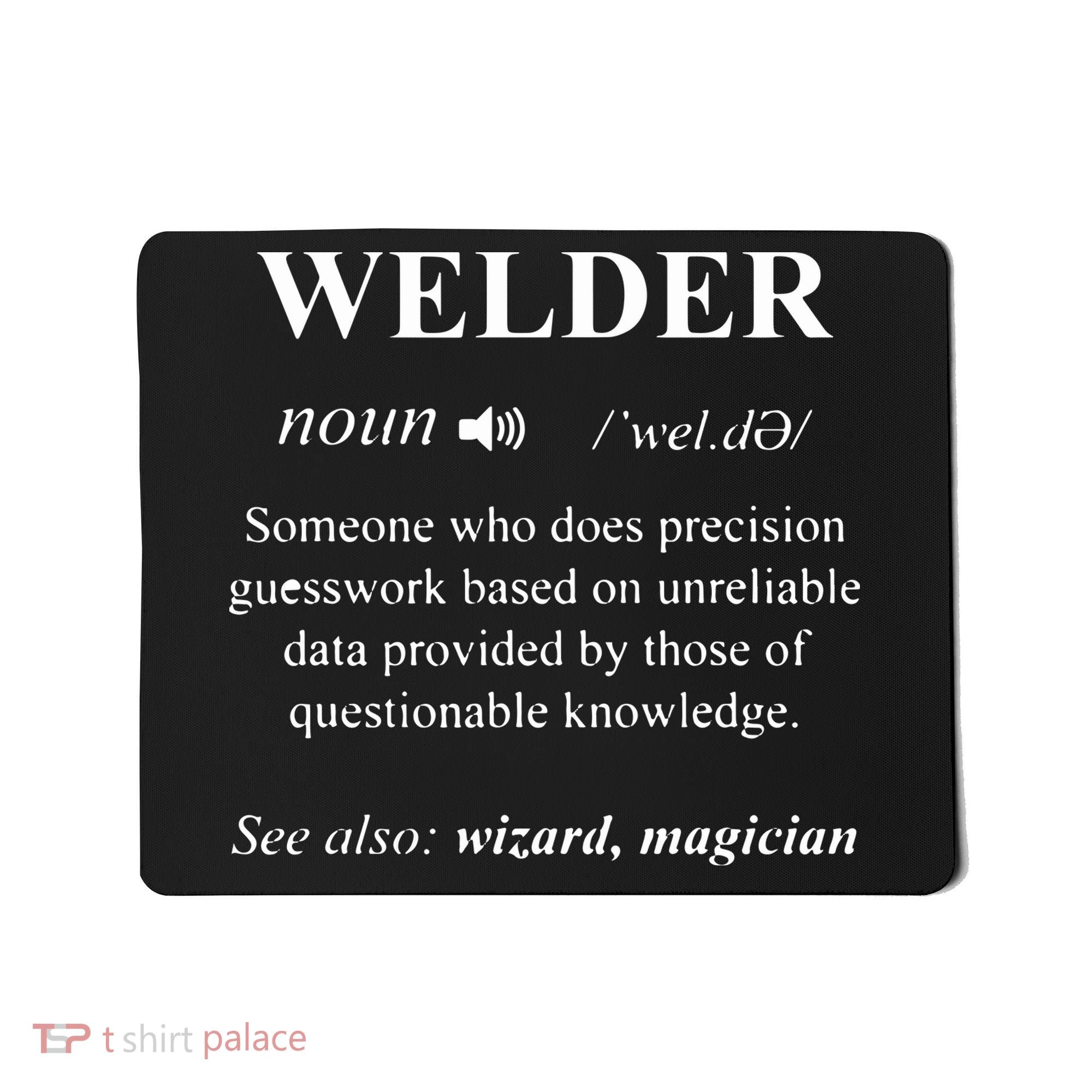Welding Welder Funny Noun Definition Weld Mousepad