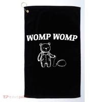 Womp Womp Funny Trending Quote Cartoon Bear Golf Towel thumb 0