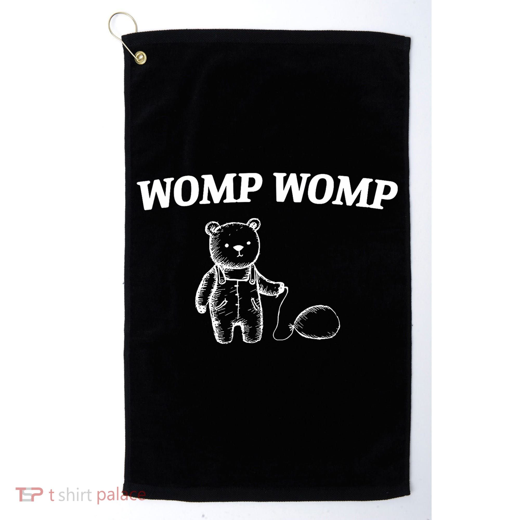 Womp Womp Funny Trending Quote Cartoon Bear Golf Towel