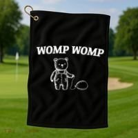 Womp Womp Funny Trending Quote Cartoon Bear Golf Towel thumb 1